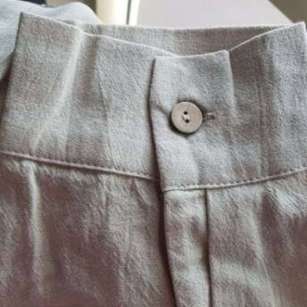 Minimalist Button Down Longline Khaki - Picture 12 of 12